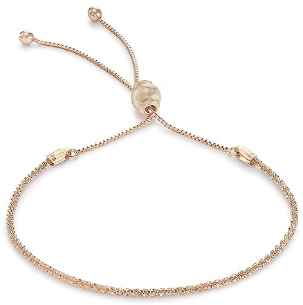 Carissima Gold 9 ct Gold Tocalle Chain Adjustable Bracelet Maximum 23 cm/9 Inch