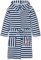 Playshoes Unisex Kinder Fleece-Bademantel Morgenmantel, Ringel, 122/128