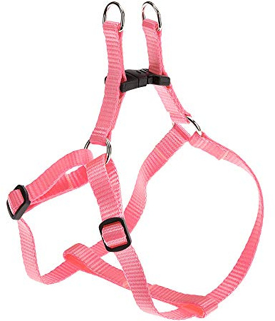 Ferplast Small Dog Harness EASY XXS, Adjustable Cat Harness, Easy to Wear, 28-38 cm. Rose