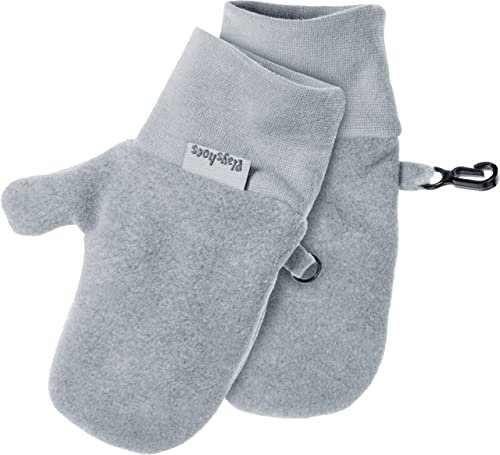 Playshoes Unisex Fäustling Fleece, grau, 2 (ca. 2-4 Jahre)