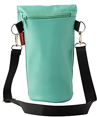 Typhoon Pure Vegan Leather Bottle Bag, Aqua Blue