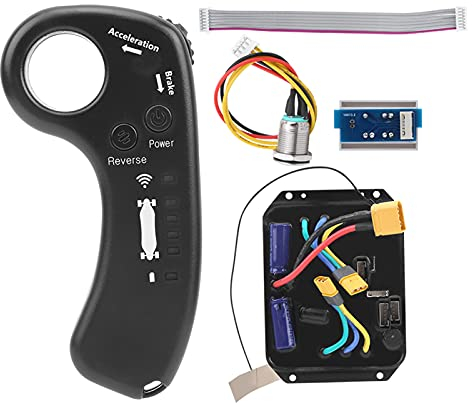 KEENSO 36V Doppelantriebs-Fernbedienung, Kombinationssatz für die Nabe des elektrischen Controllers, Steuerplatine für den Radantriebsmotor mit doppeltem Antrieb Esc Hub-Fernbedienung Zubehör für elek