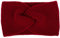 styleBREAKER Damen Feinstrick Stirnband mit Twist Knoten, Krausstrick Muster, warmes Winter Haarband, Headband 04026054, Farbe:Bordeaux-Rot