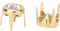 Fdit 50 Stück Kristallnieten Diamant Nieten DIY Mode Klauen Perlen Nagelkopf Nieten für Basteldekoration(Gold)