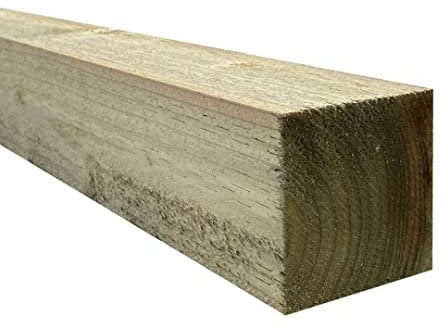 Suregreen Fence Posts – 10 Green Treated Timber Posts | Square 1.8m x 50mm x 50mm | Heavy-Duty for Outdoor Garden Projects (10 Pack)