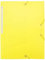 Waytex Elastikmappe, 3 Klappen, Polypropylen, 4,5/10, weich und blickdicht, A4, Gelb