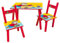 Fun House 713440 T'CHOUPI Table rectangulaire H.41x L.61 X P.42 cm avec 2 chaises H.49,5 X L.31 X P.31,5 cm pour Enfant