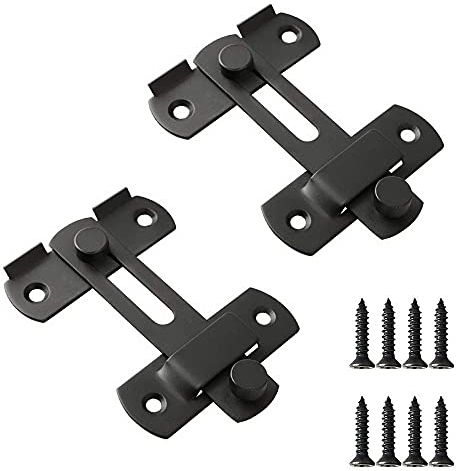 2 Stück Gartentürriegel, Edelstahl Tür Riegel, Edelstahl Flip Latch, Schloss Türbeschlag Bolzenriegel, Bolzenriegel, für Werkzeugkasten, Koffer, Kofferraum und Gartentor