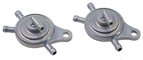 GOOFIT 2 Pezzi Moto 3 Percorsi Pompa Carburante Vuoto Pompa A Benzina Rubinetto Sostituzione Per Gy6 50cc 70cc 90cc 110cc 125cc 150cc Roketa Sunl Taotao Chinese Atv Scooter