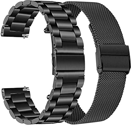 TRUMiRR Ersatz für Galaxy Watch 6 40mm 44mm/Watch 6 Classic 43mm 47mm/Galaxy Watch5 Pro 45mm Armband,20mm Mesh Gewebt Edelstahl Uhrenarmband Metall Schnellwechsel Armband für Samsung Galaxy Watch 5 4