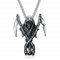 BOBIJOO JEWELRY - Pendentif Collier Faucheuse Homme Biker Triker Gothique tête de Mort Acier inoxydable