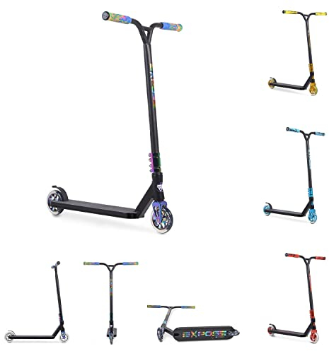 Byox Scooter Stunt Expose, ABEC-9 Lager, PU-Räder, ab 10 Jahren, aus Aluminium bunt