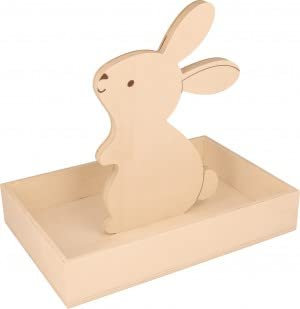 Tablett mit Hase, 25 x 17 x 4,5 cm