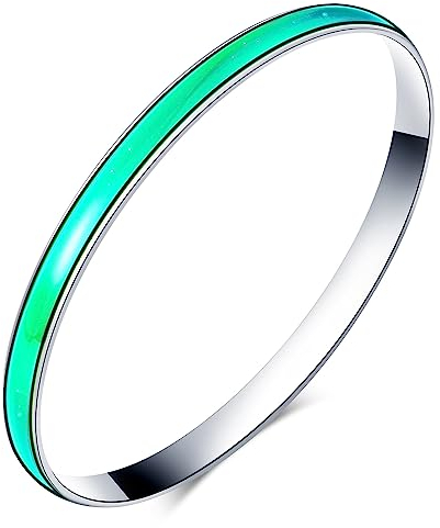 MicVivien Legierung Farbwechsel Armband für Damen Herren Mädchen Temperatur Farbe Stimmung Bangles Armreif Schmuck