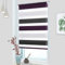 MupFup Doppelrollo Klemmfix ohne Bohren,Duo Rollo Klemmrollo Weiß-grau-lila 90 x 160cm(BxH), Lichtdurchlässig & Verdunkelnd Fensterrollo für Schlafzimmer, Badezimmer, Wohnzimmer Fenster und Tür