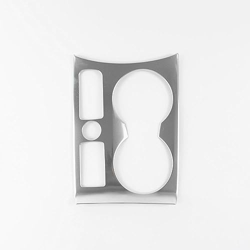 Fit For Audi Q3 2013-2018 LHD, Car Cup Holder Trim, ABS Water Cup Holder Frame Cover Trim, Car parts (ABS, Silver)