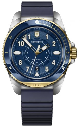 Victorinox Journey 1884 Herren Uhr analog Quarzwerk mit Kautschuk Armband V242013