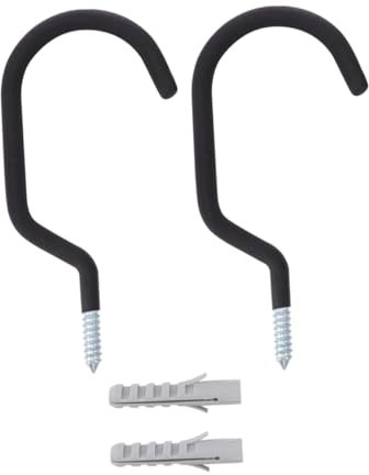 UKCOCO 2st Haken Fahrradhalter Garage Rennrad Wand Kleiderständer Aus Metall Schwere Ausführung Fahrradaufbewahrung An Der Wand Fahrradträger An Der Decke Einstellen Stahl Lagerung