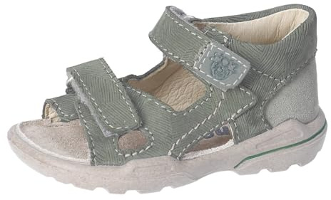 RICOSTA Jungen Sandalen Klaas, Baby und Kleinkinder Lauflernschuhe, Weite: Mittel, Outdoorsandalen, Klettverschluss, eukalyptus (530), 21 EU