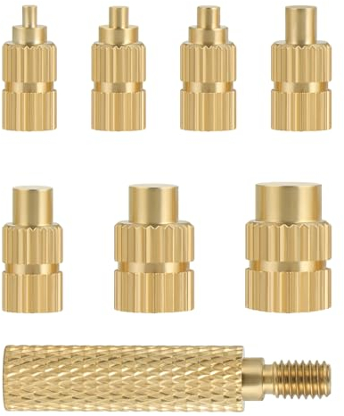 Faankiton Punte per Saldatore per Inserto Filettato, Punte per Stampate 3D Inserti Filettati, Set di Punte per Saldare Aiuto Alla Fusione, Punte Universali per Saldatori M2 M2.5 M3 M4 M5 M6 M8
