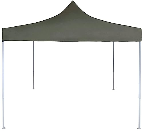 Coavain Pavillon Faltbar 2x2 m Stahl Anthrazit UV- und Wasserbeständig Partyzelt Einfach Verstauen und Transportieren Gartenzelt für Familientreffen Grillpartys Picknicks Camping