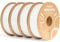 ELEGOO Rapid PETG Filament 1.75mm Weiß 4KG, High Speed 30-600mm/s 3D Drucker Filament Maßgenauigkeit +/- 0.02 mm, 4 Stück 1kg Pappspule(2.2lbs) Passend für die meisten FDM 3D Drucker