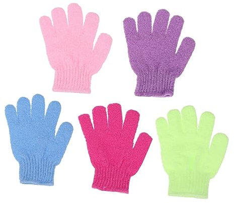 12 Stück Duschhandschuhe aus Nylon für Bad und Dusche, Peeling
