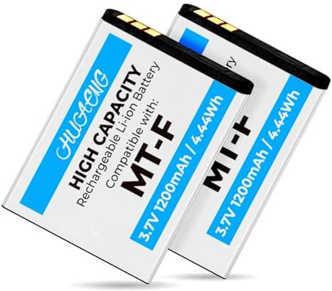 2 Stück Akku für AVM Fritz!(1200mAh) Fon C5 / C4 / M2 / MT-F/Motorola MOTOFONE F3 / EM325 / M325 / EM25 -Ersatz-Akku für Original AVM Fritz Fon 312BAT006, 312BAT016,312BAT006CS-FVM446CL