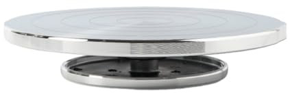 Fcnjsao Piatto girevole in alluminio, 15/20/25/30 cm, piatto girevole per ceramica, scultura in ceramica