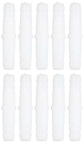 Tissting Raccordo Portagomma in Plastica, Adattatore Tubo Giunto per Pompa e Tubo in Silicone, 6-6mm diretto, Materiale PE, Per Giardino, Laboratorio, Stampa