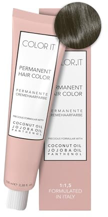 COLOR.IT by BM - Permanente Haarfarbe in Salonqualität, 100ml (6.18 Dunkelblond Asch Matt, 1er Pack)