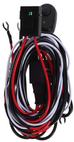 VINTORKY Auto Ambientebeleuchtung Arbeitsscheinwerfer Arbeitslicht Kabelbaum Set Für Auto Nebelscheinwerfer Mit Schalter 12v Kabelsatz Für Fahrzeugbeleuchtung Und Anschlusszubehör