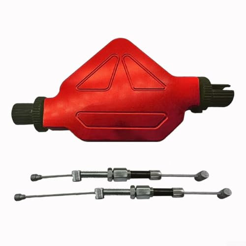 Besttoolifes Sistema di frizione a leva acrobatica per moto, struttura in alluminio CNC, resistenza ridotta del 50%, funzionamento fluido per tutte le moto da cross (rosso)