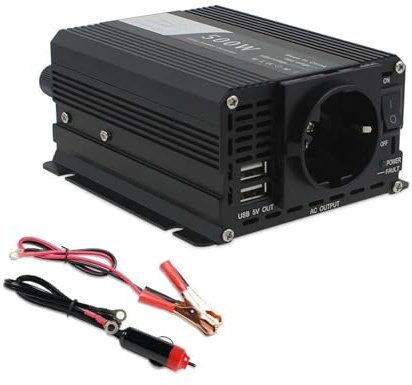 Convertisseur Convertisseur Puissance 12V 220V 500W 1500W 2000W 2600W 3000W Prise UE Onduleur Automatique 12 V Transformateur 12 V 220 V Onduleur Solaire Voiture Transformateur(12V 220V 500W)