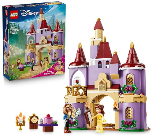 LEGO ǀ Disney Princess Das verzauberte Schloss von Belle und dem Biest - inkl. 2 Mini-Puppen und Lumière Figur - Geschenk für Mädchen ab 5 Jahren und Fans von Die Schöne und das Biest - 43289