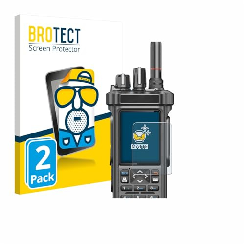BROTECT Schutzfolie für Radtel RT-950 Pro | 2 Stück Entspiegelnder Displayschutz Made in Germany Matte Displayschutz-Folie Anti-Reflex Anti-Fingerprint Einfache Montage