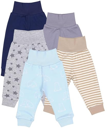 TupTam Pumphose Baby 5er Pack Unisex - Bequeme Baby Hose für Jungen und Mädchen aus Oeko-Tex Baumwolle