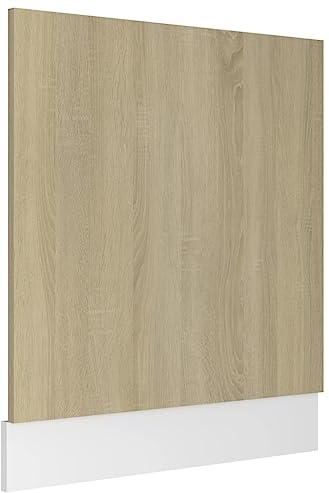 Mhdvray Spülmaschinenblende Lyon Sonoma-Eiche 59,5 x 3 x 67 cm Holzwerkstoff Moderne Küchenfront Langlebiges Design passt zu Küchenschränken und Küchenzeilen for Einbauküche