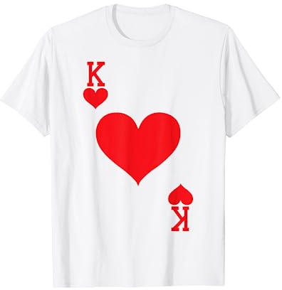 König der Herzen - Spielkarte Halloween-Kostüm T-Shirt T-Shirt
