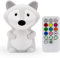 Tekemai Nachtlicht, Nachttischlampe, Schlafzimmerlicht, LED-Leuchten, Lampe für Kinder, Babyzimmerlampe, bruchfest, einstellbare Helligkeit und Farbe, Touch-Steuerung + Fernbedienung - Fuchs