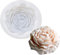 DUBENS 3D Rose Blume Kerze Formen, Rose Geformt Handwerk Kunst Silikon Form für Fondant Kuchen Dekoration, Der Bienenwachs Kerze Handgemachte Seife Lotion Bar Kreide Wachs Gips (Pfingstrose)