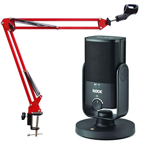 Rode NT-USB mini USB studio condenser microphone + keepdrum NB35 articulated arm