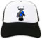 Boxing Bull Blue Boxing Gloves Defensive Stance Trucker Cap