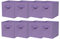 BonChoice Foldable Storage Cubes Boxes Pack of 8 with Handle for Home Organization, Fabric Wardrobe Storage Box Organizer Basket Bins for Clothes Bedding Toys Towels,Collapsible & Durable Light Purple