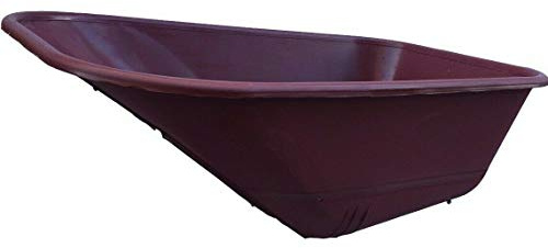 WHEELBARROW REPLACEMENT PLASTIC BODY 110 LITRE NO HOLES MADE IN UK (Burgundy)