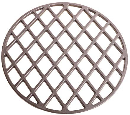 Mediablue Hochwertiger Grillrost aus emailliertem Gusseisen mit Wabenmuster für Grillbranding 30cm