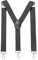 MASADA Herren Hosenträger mit robusten Karabiner Verschluss stufenlos verstellbar 3,5 cm breit und bis zu 195 cm Körpergröße - Raute Grau