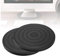 2 Pcs Tourne-Disque Rotatif Rotatif à 360 Degré Plateau Pivotant TV Support Pivotant Plateau Universel Rond Plateau Tournant Manuel avec Roulement à Bille en Acier pour TV Ordinateur Artisanat Noir