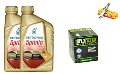 KIT TAGLIANDO FILTRO OLIO SINTETICO CANDELA COMPATIBILE CON APRILIA SCARABEO 500 ABS 500 2004 > 2006