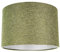 Contemporary and Sleek 14 Inch Olive Sage Green Linen Fabric Drum Lamp Shade 60w Maximum | 35cm Diameter | for Table Lamp or Pendant by Happy Homewares